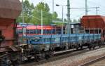 Polnischer Drehgestell-Flachwagen mit der Nr.