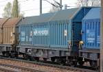 Teleskopdachwagen der PKP cargo GRUPA PKP eingestellt mit der Nr.