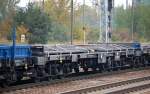 Sechsachsiger Drehgestell-Flachwagen f�r Schwertransporte aus Polen mit der Nr.