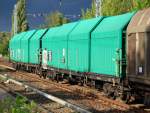 Auch in Polen gibt es gro�r�umige Telekopdachwagen mit vier Rads�tzen der polnischen RENTRANS CARGO SPOLKA Z O.O.