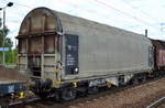 Schwedischer Drehgestell-Flachwagen mit Schiebeplane für Coil-Transporte mit der Nr.