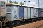 Slowakischer offener G�terwagen mit vier Rads�tzen, eingestellt mit der Nr.
