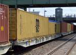 Auch diese Container sind echte Klassiker mit der Auschrift msc und gehören zur weltweit zweitgrößten Containerreederei nach Maersk, der Mediterranean Shipping Company mit deutschen