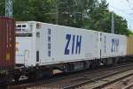 Polnischer Gelenk-Containertragwagen der PKP Cargo mit der Nr.