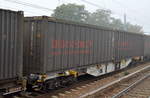 Containertragwagen vom Einsteller Ahaus Alstätter Eisenbahn Cargo AG mit der Nr.