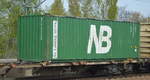Schwedischer 40’ Standard Nordic Bulkers AB Container am 21.04.17 Bf.
