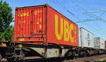 Die niederländische Interbulk Group mit einem 40’ Standard UBC BULK Container am 17.05.17 Berlin-Wuhlheide.