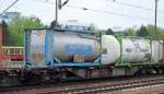 Deutsche Spedition mit firmeneigenen Tankcontainer, die Fa.