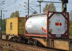 Ein Kesselcontainer der niederländischen Fa.