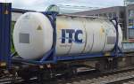 Ein ITC Kesselconatiner ausschließlich für Lebensmitteltransporte, 16.0.615 Berlin-Köpenick.
