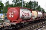 Kesselcontainer vom italinischen Intermodal-Unternehmen Canil SpA am 13.07.15 Berlin-Hirschgarten.