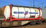Dieser NIJHOF WASSINK Kesselcontainer enthält Harzlösung siehe UN-Nr.