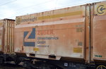 Innofreigt Woodtainer mit Holzhackschnitzel beladen mit der Aufschrift ZUSER UMWELTSERVICE GMBH am 20.04.16 Bf.
