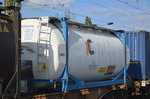 PC logistic, ein Logistiker aus Polen mit einem blauen Kesselcontainer am 21.09.16 Bf.
