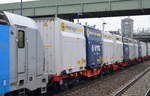 Jetzt hat also auch VTG RAIL LOGISTICS das WODTAINER-SYSTEM (Spezialcontainer für Schüttgüter) der Fa Innofreigt aus Österreich in seinem Transportangebot, hier auf