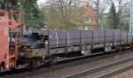 Drehgestell-Flachwagen der CFL Cargo aus Luxemburg mit der Nr.