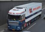 Niederländischer Sattelzug mit DAF XF Zugmaschine der Sped.