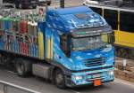 Diese sch�ne IVECO STRALIS Zugmaschine mit Auflieger mit Druckgasflaschen beladen der Fa.