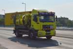 Ein MAN TGM 18.280 Spül- und Abwasserentsorgungsfahrzeug der Fa.