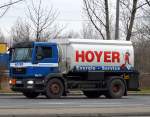 MAN TGS Tanklaster der Fa.HOYER (Diesekraftstoff) am 15.03.16 Berlin-Marzahn.
