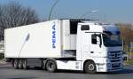 MB ACTROS 1844 mit Kühlthermoauflieger der Fa.