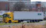 Polnischer Sattelzug mit MB ACTROS 1844 Sattelzug der Fa.