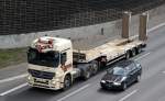 MB ACTROS 2741 Zugmaschine mit Tiefladebrücke als Auflieger für Schwertransporte der Fa.