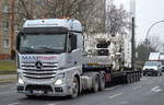 Schwertransport der Fa.