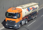 MB NEW ACTROS 1843 mit Tankauflieger der Sped.
