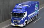 Dänischer SCANIA G 280 LKW mit Kastenaufbau der Fa. MTAB am 07.05.15 Berliner Stadtautobahn Höhe Knobelsdorffstr.