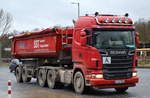 Mächtiger SCANIA R500 Sattelkipper der Fa.