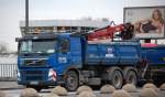 Gewaltiger VOLVO FM 480 Baukipper mit Kranaufsatz + H�nger der Fa.