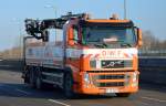 Ein VOLVO FH 420 Baustofftransporter (Selbstlader) der Fa.