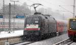 MRCE Dispolok ES 64 U2-097 (9180 5182 597-5 D-DISPO, Siemens Bj.2002) f�r die ODEG als RE4 nach Rathenow, 22.12.12 Berlin-Jungfernheide.