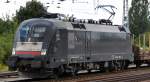 MRCE Dispolok ES 64 U2-009 (182 509-0) in der Vergangenheit eigentlich f�r die DB Fernverkehr t�tig, heute mit G�terzugleistung mit leeren Transwaggon Holztransportrungenwagen wie sie Raildox u.a