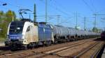Eine sehr untypische Begegnung im Berliner Raum, ein WLC Taurus mit Kesselwagenzug (Ethanol) im Berliner Raum? Jedenfalls kam die Dispolok ES 64 U2-068 (91 80 6182 568-6 D-DISPO, Siemens Bj.2004)) die