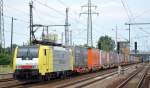 MRCE Dispolok ES 64 F4-202 von ERSR mit KLV-Zug am 07.08.14 Durchfahrt Bhf.