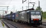 MRCE Dispolok E 189-208/ES 64 F4-208 von ERSR mit dem Poznan Shuttle Richtung Polen am 12.08.14 Bhf.
