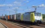 MRCE Dispolok 189 303-2/ES 64 F4-203 von ERSR mit dem Poznan-Shuttle auf dem Rückweg nach Rotterdam am 28.08.14 Bhf.