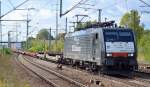 ERSR Poznan Shuttle mit MRCE Dispolok 189-208/ES 64 F4-208 Durchfahrt Bhf.