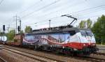Noch mal von vorne die ERSR Dispolok 189 213-2/ES 64 F4-213 mit Poznan-Shuttle im Bhf.