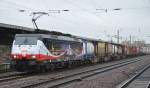 ERSR Poznan-Shuttle mit MRCE Dispolok 189 213/ES 64 F4-213 am 22.10.14 Durchfahrt Bhf.