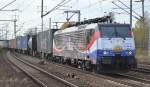ERSR Poznan-Shuttle mit MRCE Dispolok 189-213/ES 64 F4-213 am 03.11.14 Durchfahrt Bhf.