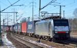 MRCE Dispo E 189-200/ES64 F4-200 für ERSR mit dem Poznan-Shuttle bei der Durchfahrt Bhf.