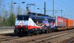 Lokportrait Bild Nr.4 MRCE Mietlok E 189-212 für ERSR mit dem Poznan-Shuttle auf dem Rückweg nach Rotterdam am 15.04.15 Bhf.