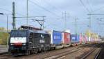 ERSR mit dem Poznan-Shuttle Richtung Rotterdam mit 189-201/ES 64 F4-201 am 23.10.15 Bhf.