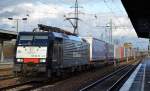 ERSR mit E 189-211 und KLV-Zug am 18.11.15 Richtung Rotterdam im Bhf.