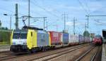 ERSR Mit MRCE Dispolok E 189-203/ES 64 F4-203 und dem Poznan-Shuutle auf dem Rückweg nach Rotterdam am 08.09.15 Bhf.