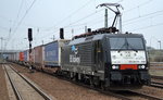 ERSR ES 64 F4-208 mit dem Poznan-Shuttle auf dem Rückweg nach Rotterdam am 12.04.16 Durchfahrt Bhf.