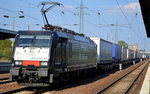 ERSR mit der MRCE Dispo E 189-211 und dem Poznan-Shutle auf dem Rückweg nach Rotterdam am 13.09.16 Bf.